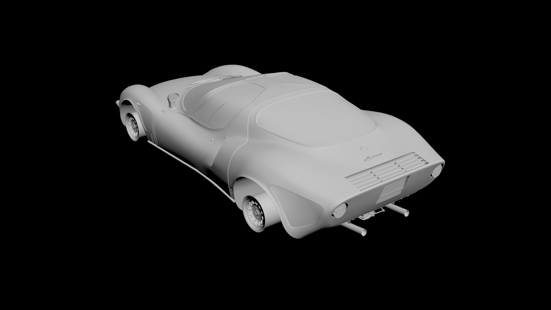 Alfa Romeo 33 Stradale 3D model - 2 Alfa Romeo 33 Stradale 3D model - 2