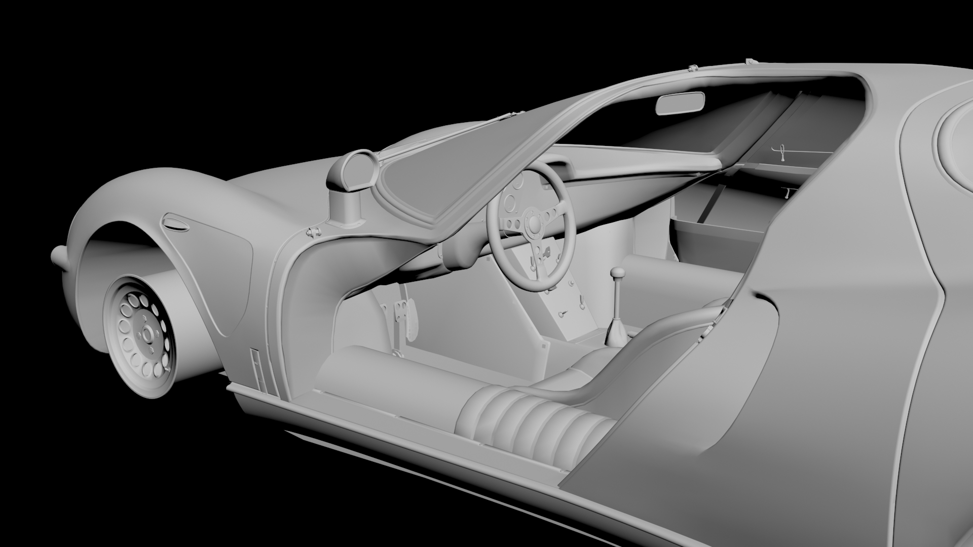 Alfa Romeo 33 Stradale 3D model - 3 Alfa Romeo 33 Stradale 3D model - 3