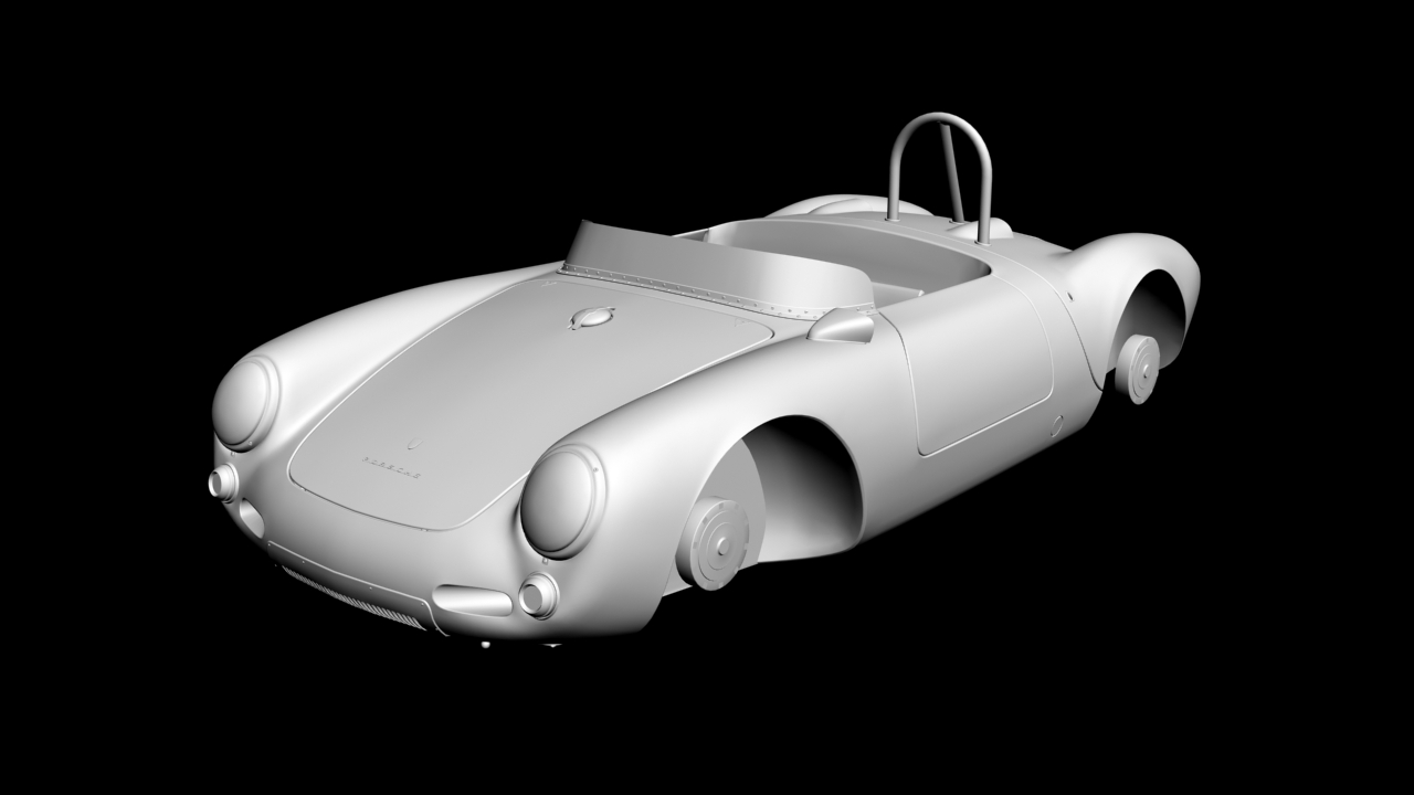 Porsche 550 Spyder 3D model - 1 Porsche 550 Spyder 3D model - 1