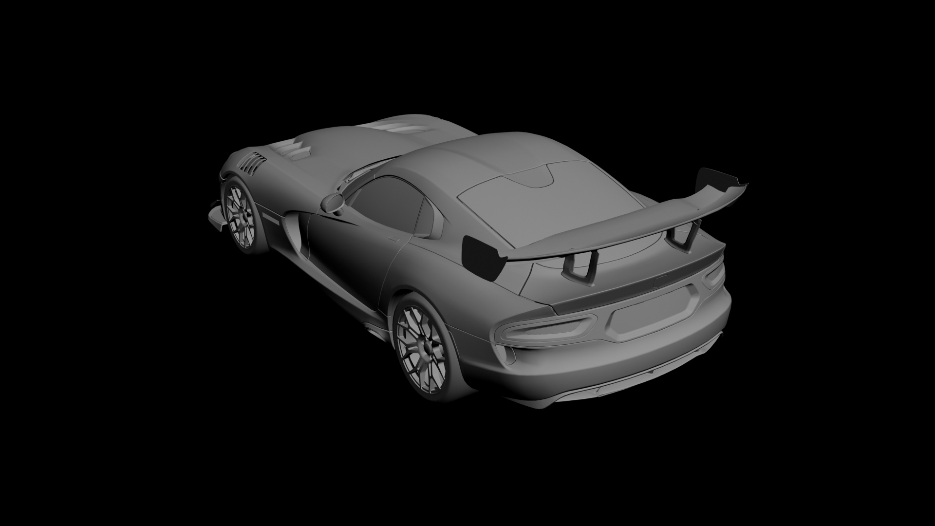 Dodge Viper ACR 3D scan model-2 Dodge Viper ACR 3D scan model-2