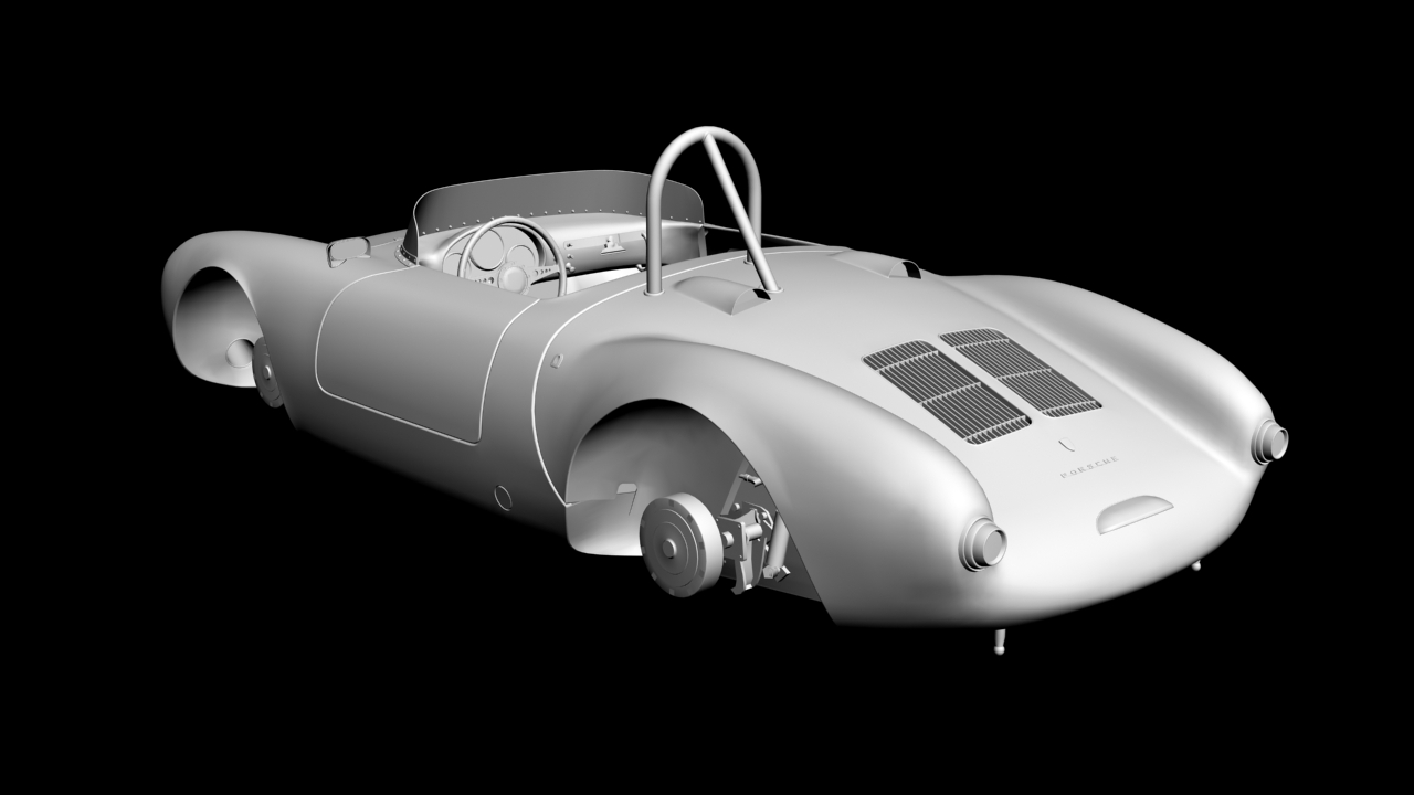 Porsche 550 Spyder 3D model - 2 Porsche 550 Spyder 3D model - 2