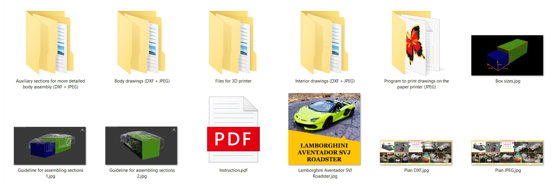 Lamborghini Aventador SVJ Roadster replica, kit car, fiberglass body kit, 3D model, car buck files, 3D printing files, CNC machine files Lamborghini Aventador SVJ Roadster replica, kit car, fiberglass body kit, 3D model, car buck files, 3D printing files, CNC machine files