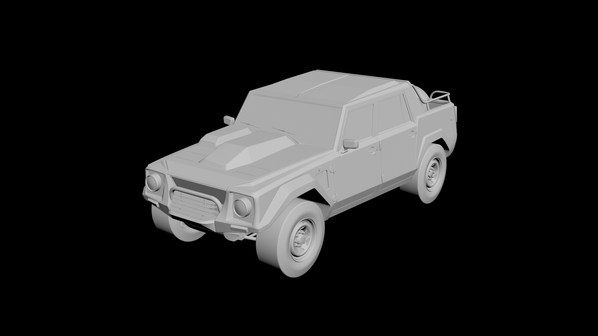 Lamborghini LM002 3D model - 1 Lamborghini LM002 3D model - 1