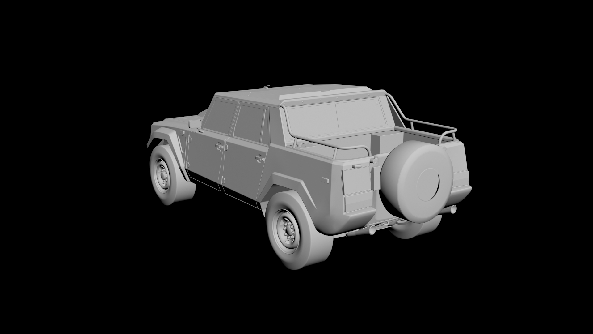 Lamborghini LM002 3D model - 2 Lamborghini LM002 3D model - 2