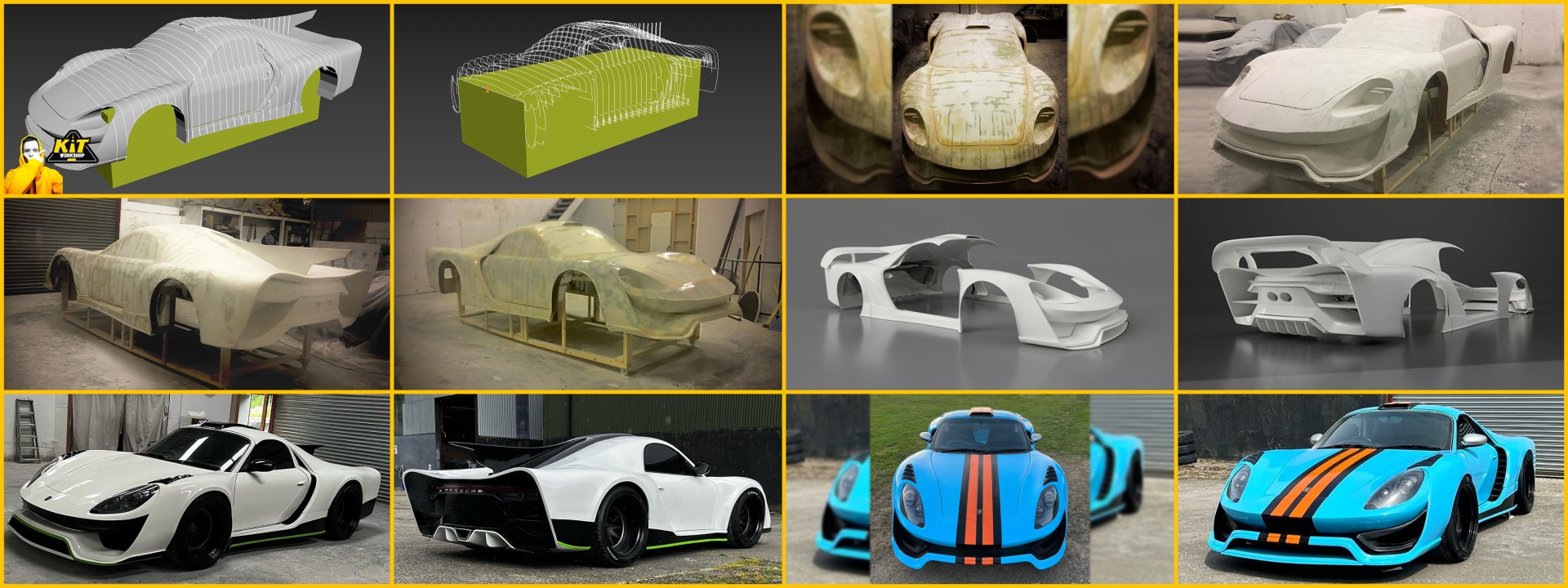 Custom Porsche Boxster GT1 body kit from car buck files Custom Porsche Boxster GT1 body kit from car buck files