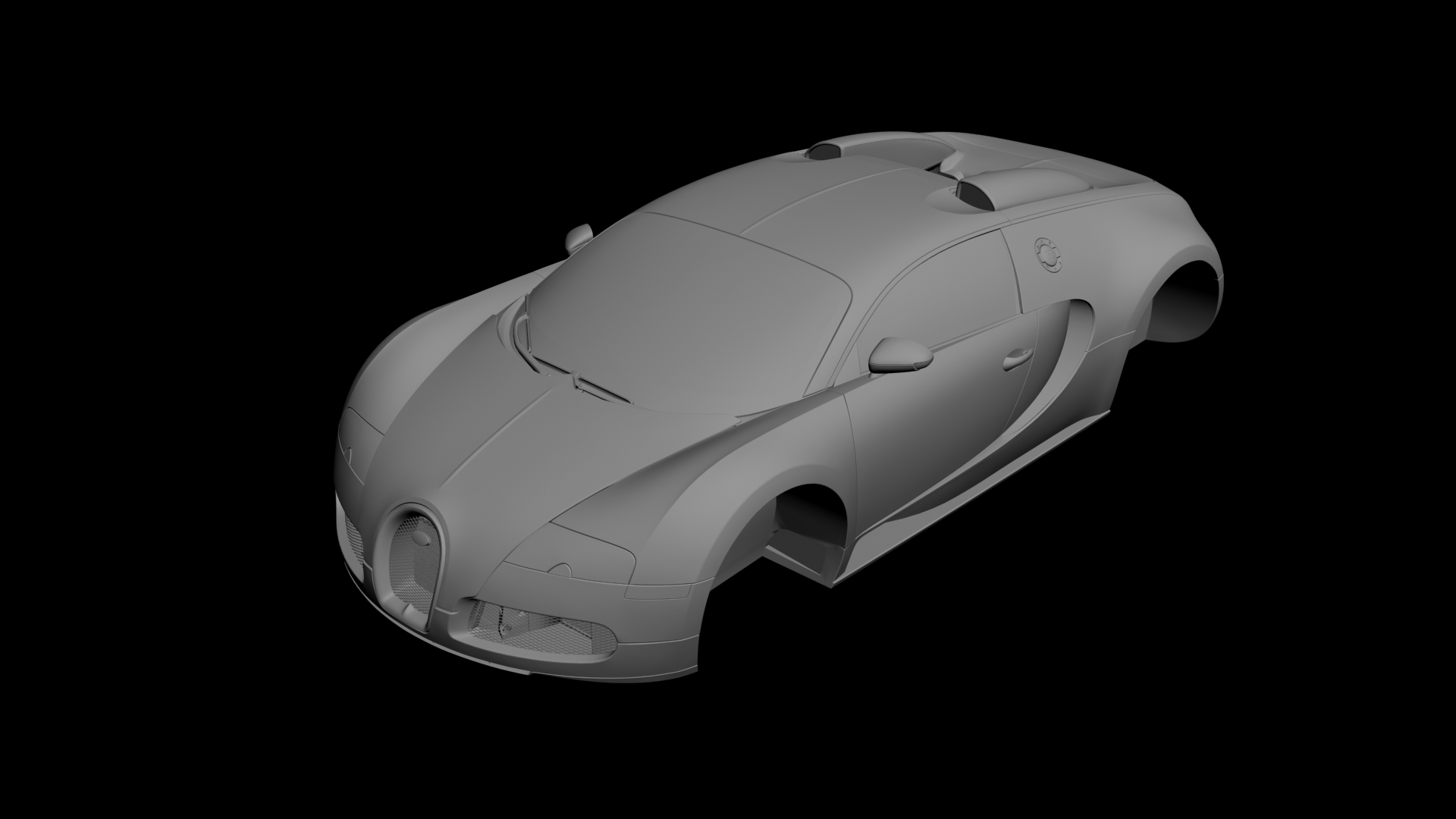 Bugatti Veyron 3D model - 1 Bugatti Veyron 3D model - 1