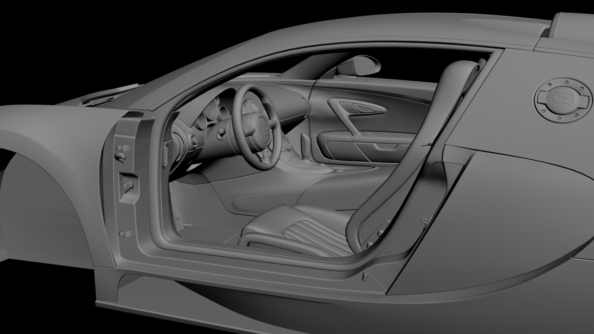 Bugatti Veyron 3D model - 3 Bugatti Veyron 3D model - 3