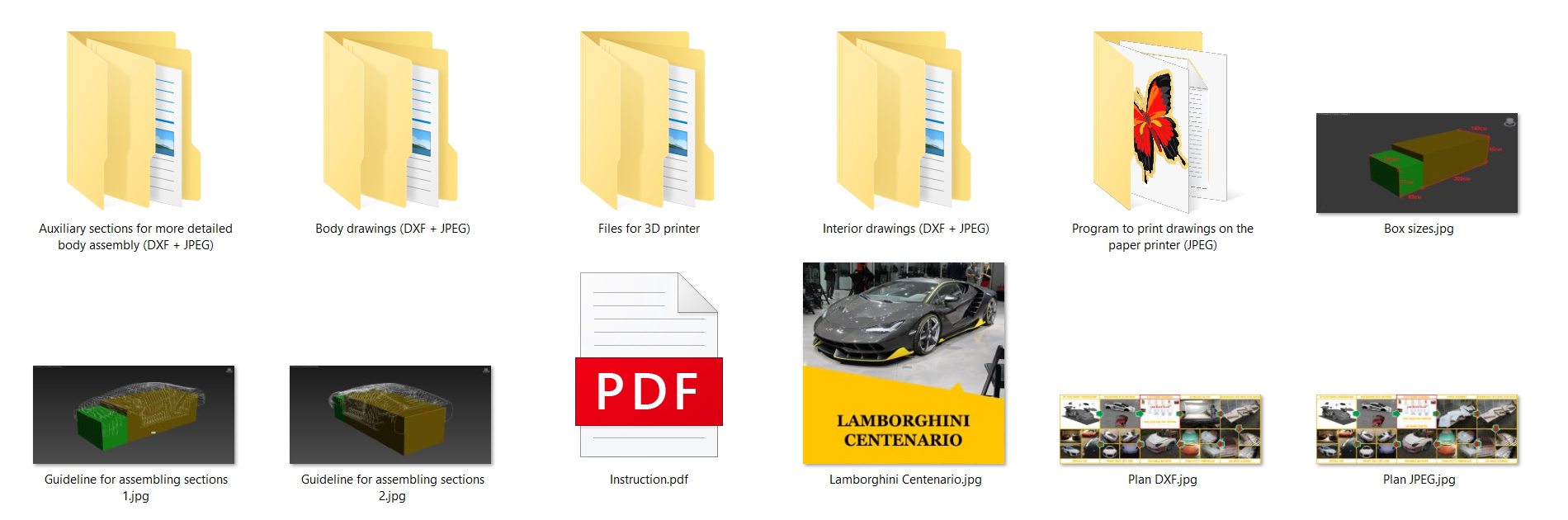 Lamborghini Centenario replica, kit car, fiberglass body kit, 3D model, car buck files, 3D printing files, CNC machine files Lamborghini Centenario replica, kit car, fiberglass body kit, 3D model, car buck files, 3D printing files, CNC machine files