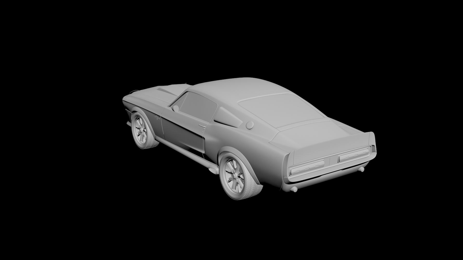 Ford Mustang Shelby GT500 Eleanor 3D model - 2 Ford Mustang Shelby GT500 Eleanor 3D model - 2