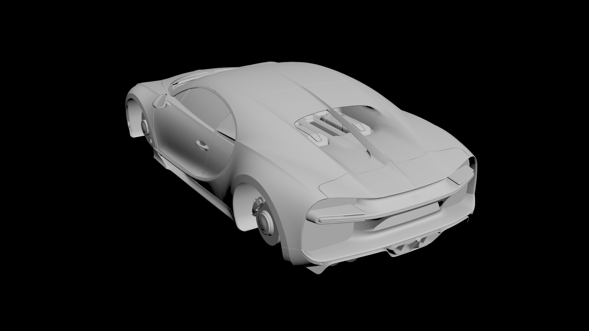 Bugatti Chiron 3D model - 2 Bugatti Chiron 3D model - 2