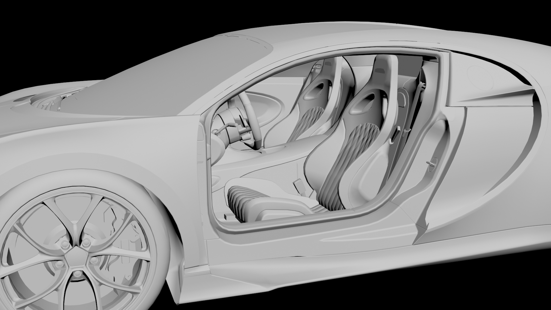 Bugatti Chiron 3D model - 4 Bugatti Chiron 3D model - 4