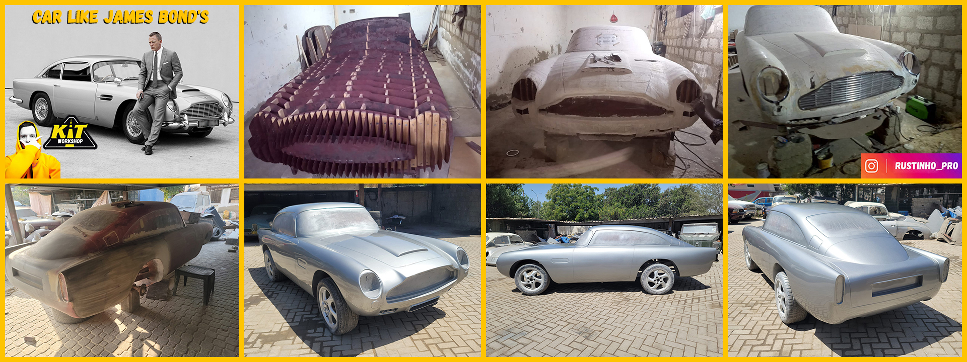 Aston Martin DB5 replica, kit car, body kit from car buck files Aston Martin DB5 replica, kit car, body kit from car buck files
