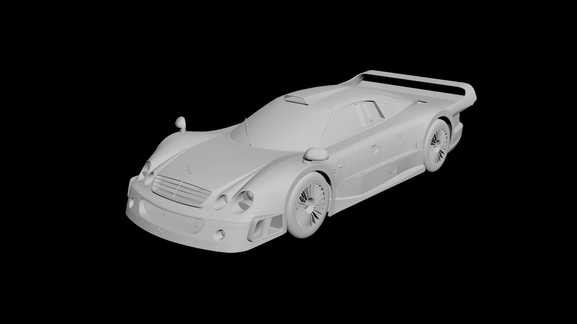 Mercedes CLK GTR 3D model - 1 Mercedes CLK GTR 3D model - 1