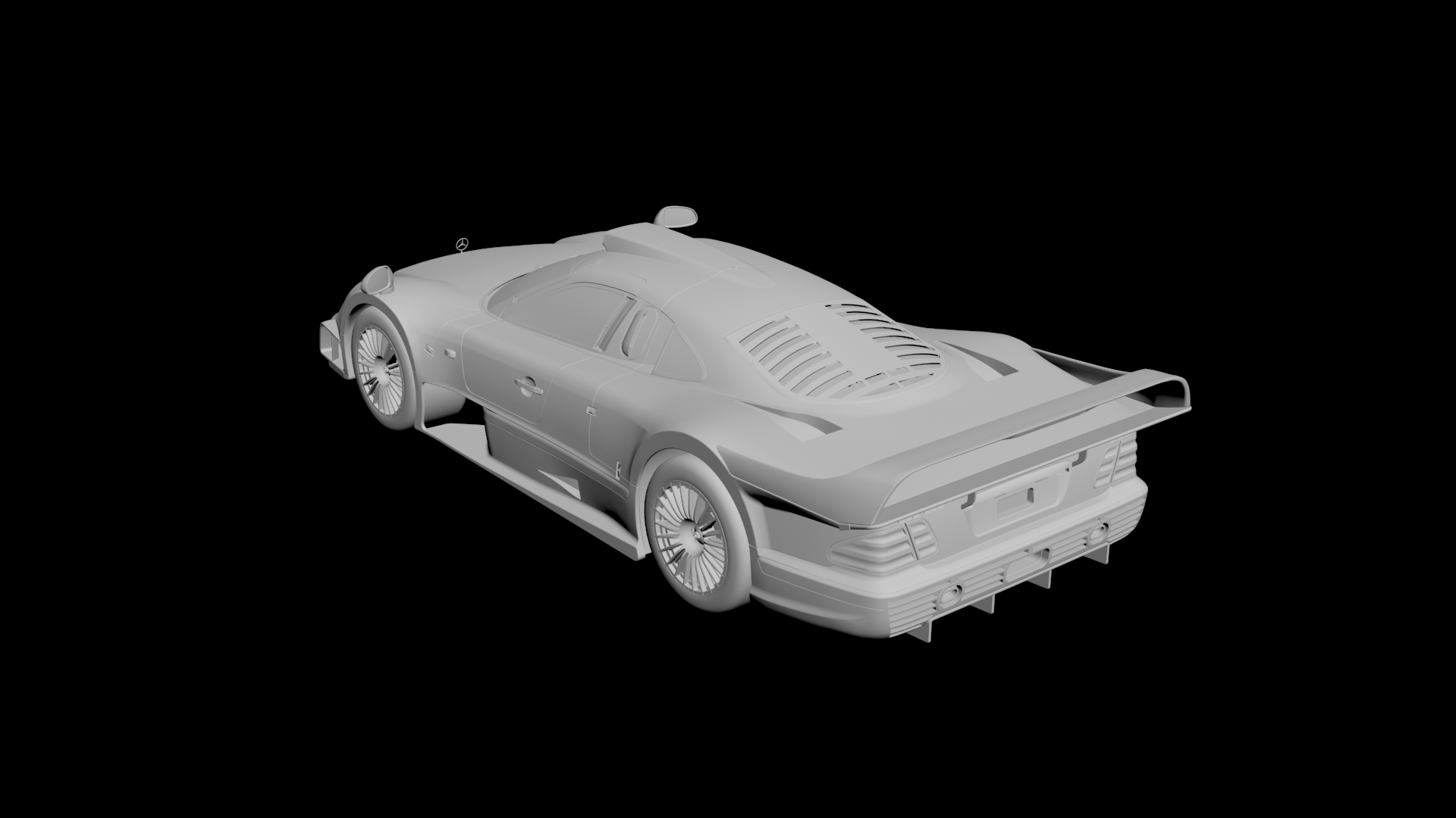 Mercedes CLK GTR 3D model - 2 Mercedes CLK GTR 3D model - 2