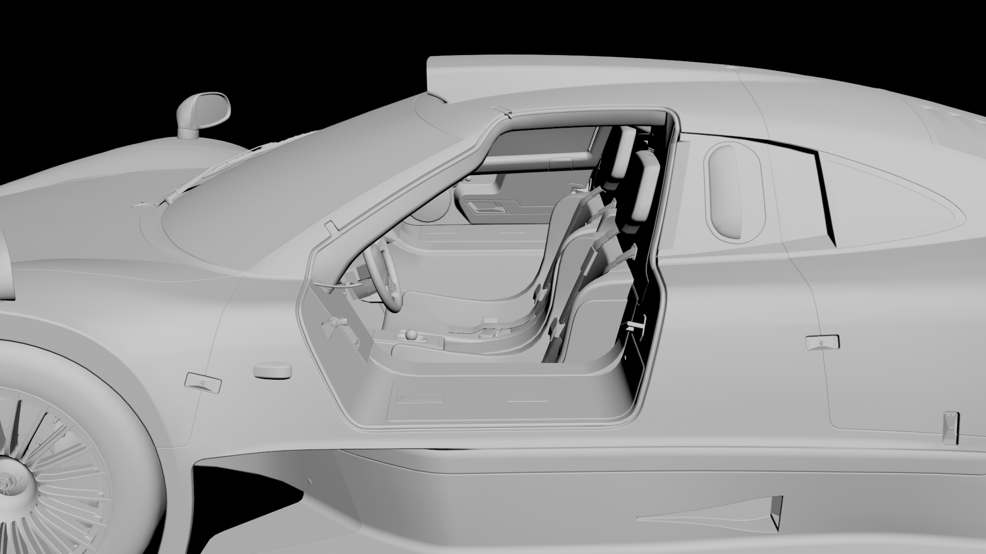 Mercedes CLK GTR 3D model - 4 Mercedes CLK GTR 3D model - 4