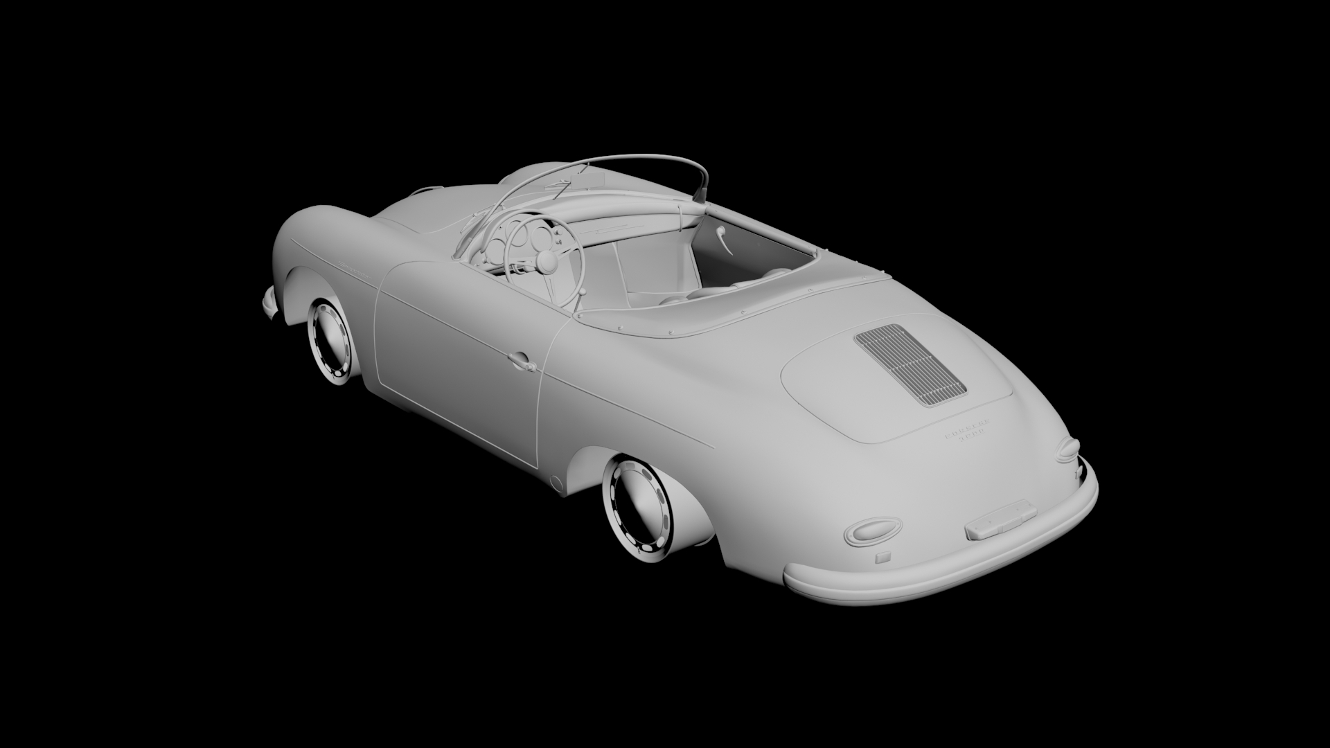 Porsche 356 Speedster 3D model - 2 Porsche 356 Speedster 3D model - 2
