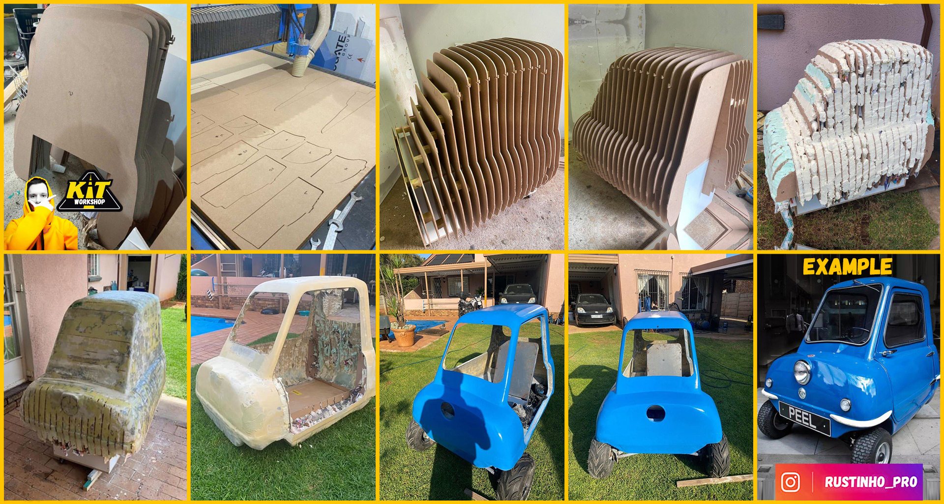 Microcar Peel P50 replica, kit car, body kit from car buck files Microcar Peel P50 replica, kit car, body kit from car buck files