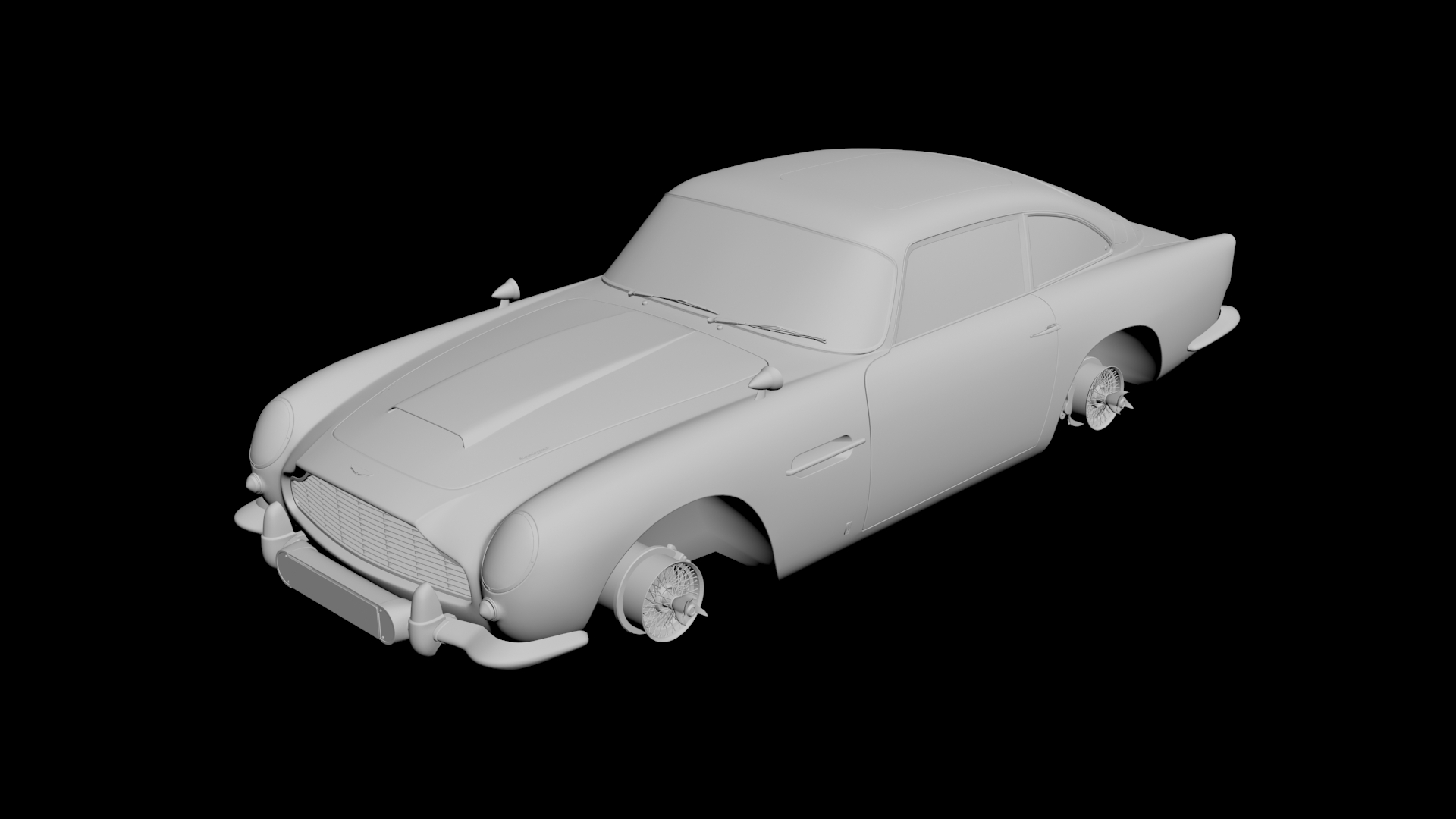 Aston Martin DB5 3D model - 1 Aston Martin DB5 3D model - 1