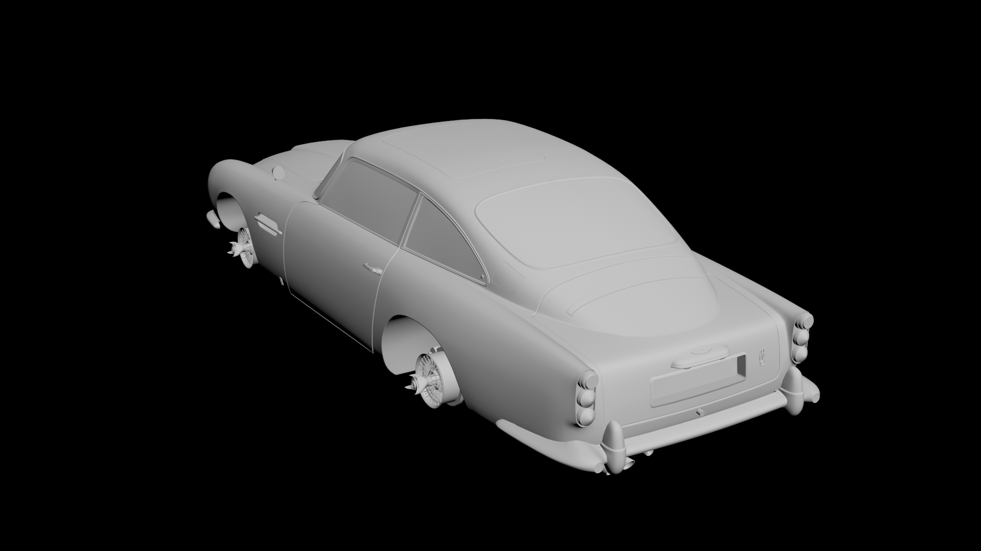 Aston Martin DB5 3D model - 2 Aston Martin DB5 3D model - 2