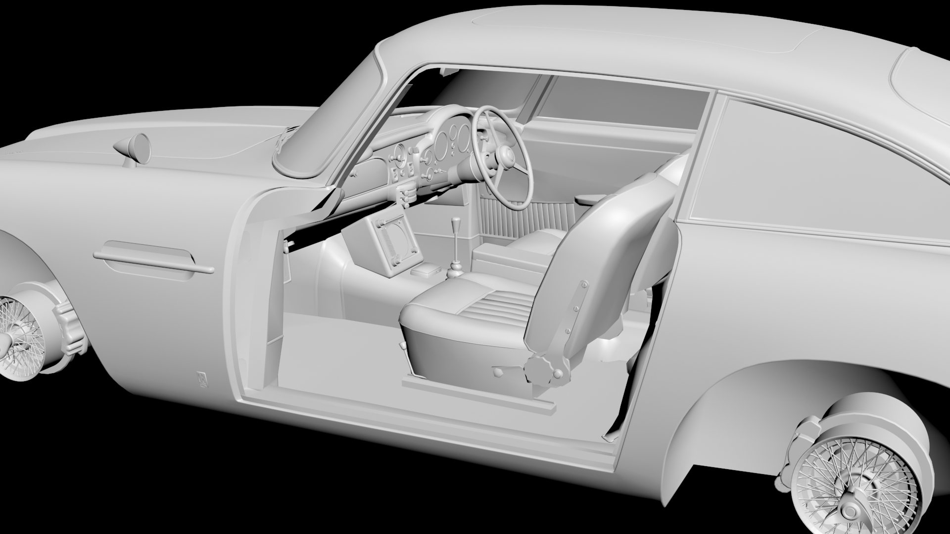 Aston Martin DB5 3D model - 3 Aston Martin DB5 3D model - 3