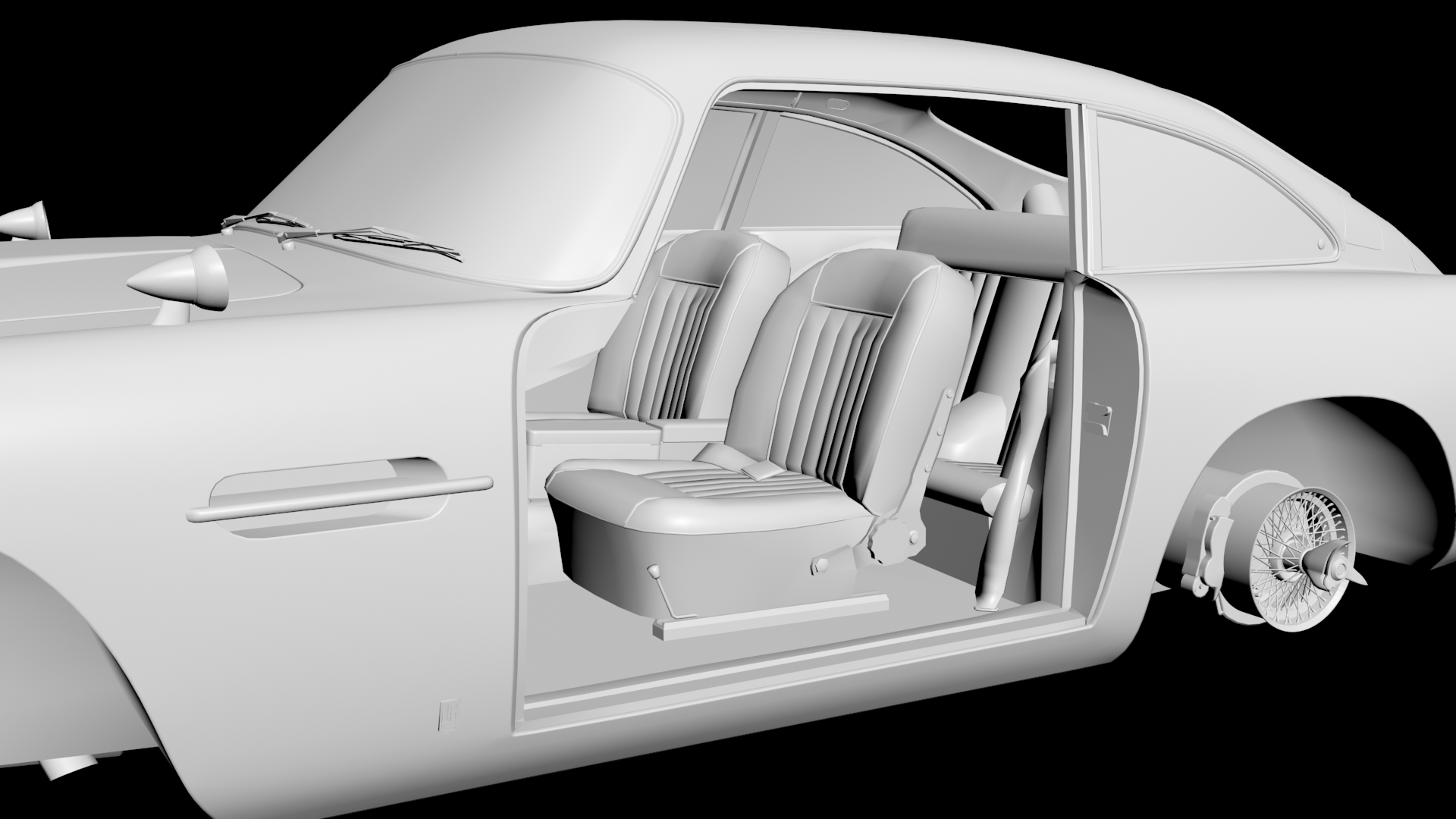 Aston Martin DB5 3D model - 4 Aston Martin DB5 3D model - 4