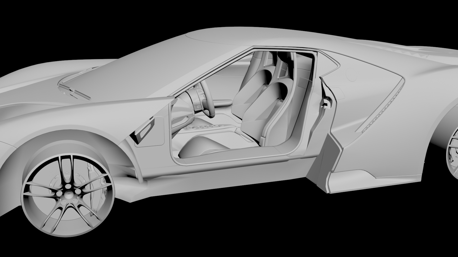 Ford GT 3D model - 4