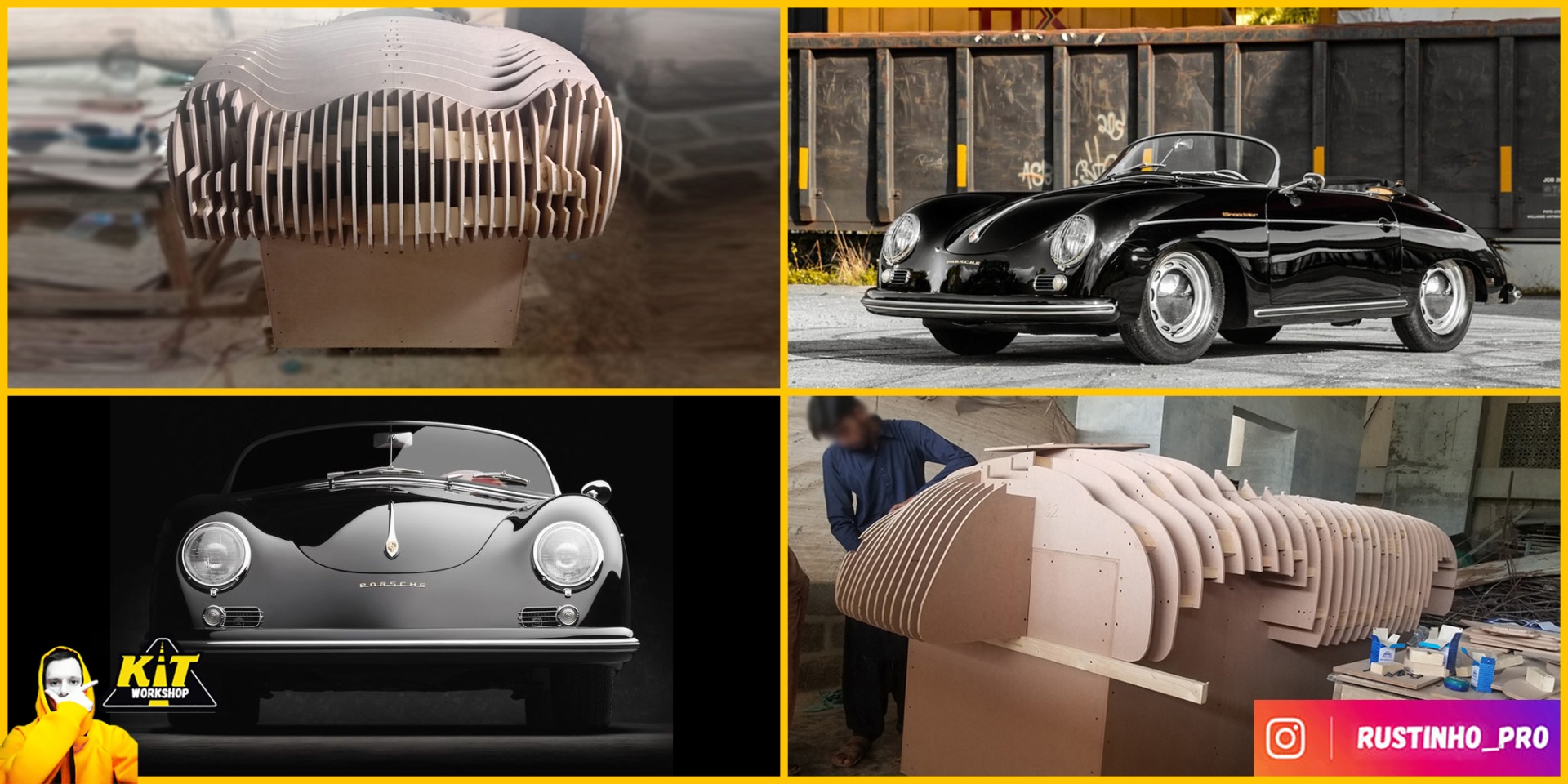 Porsche 356 Speedster replica build from car buck files 