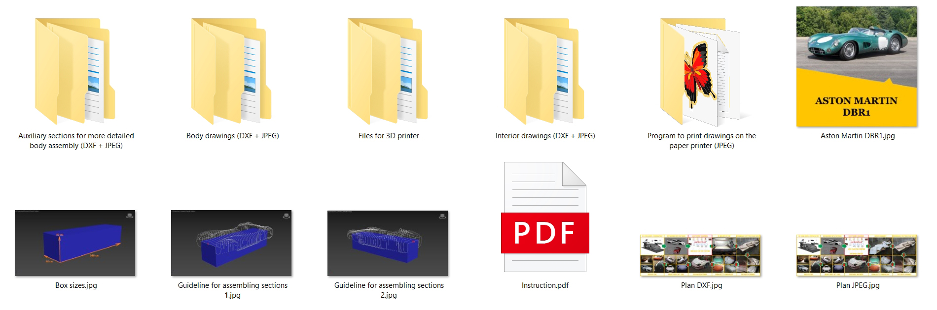 Aston Martin DBR1 car buck files, Aston Martin DBR1 3D printing files, Aston Martin DBR1 CNC machine files