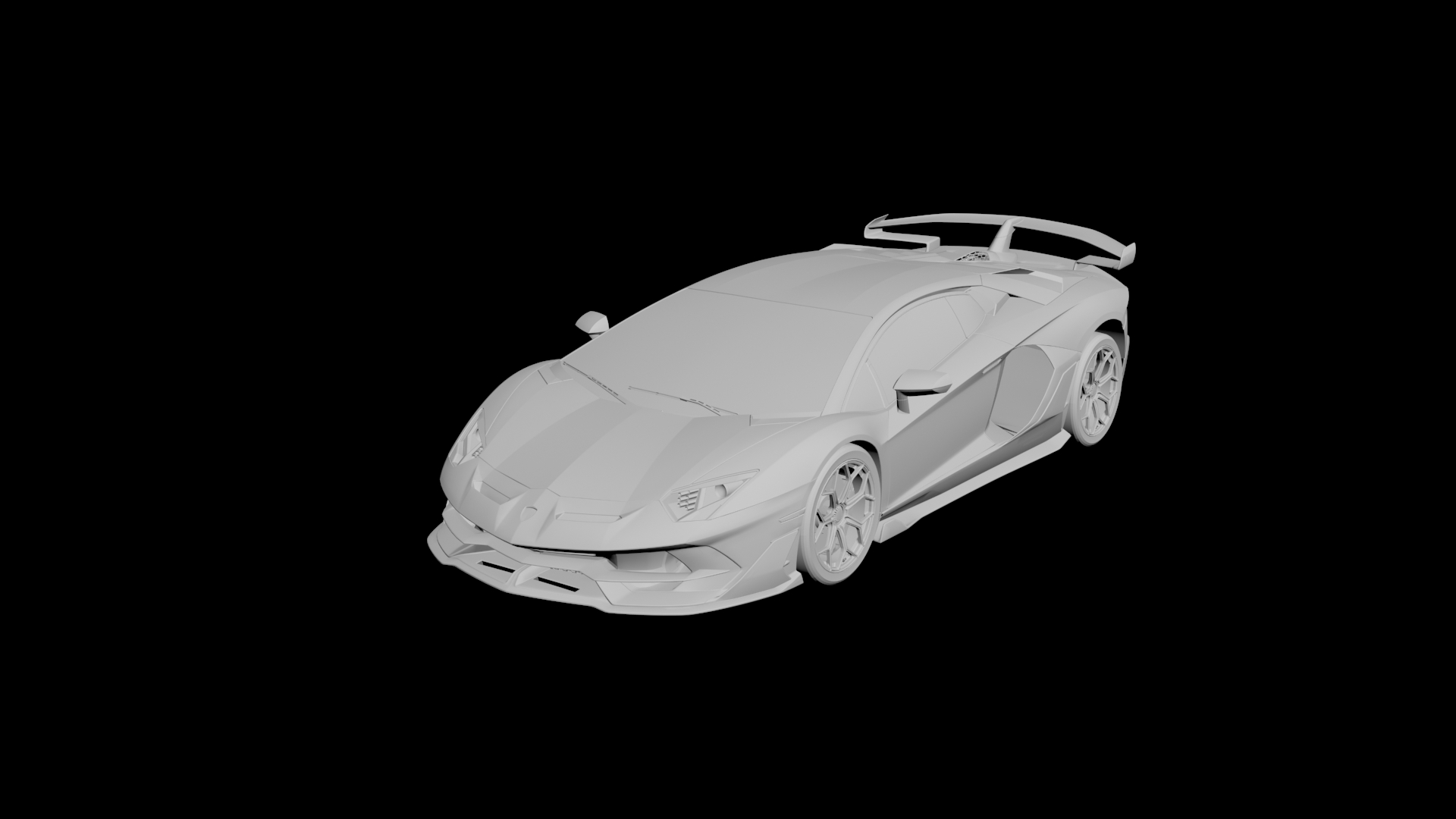 Lamborghini Aventador SVJ 3D model - 1
