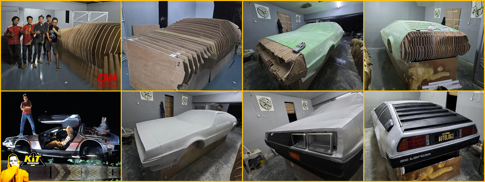 Delorean DMC-12 replica, kit car, body kit from car buck files