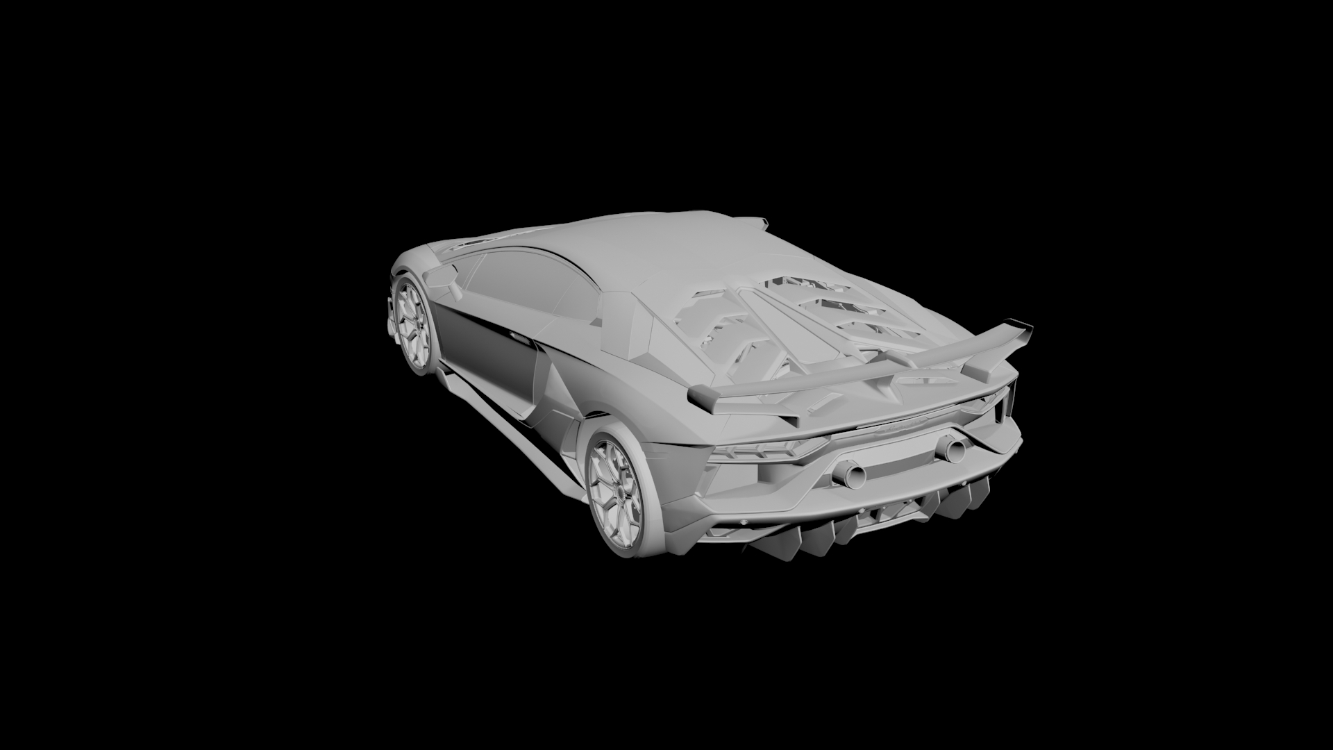 Lamborghini Aventador SVJ 3D model - 2