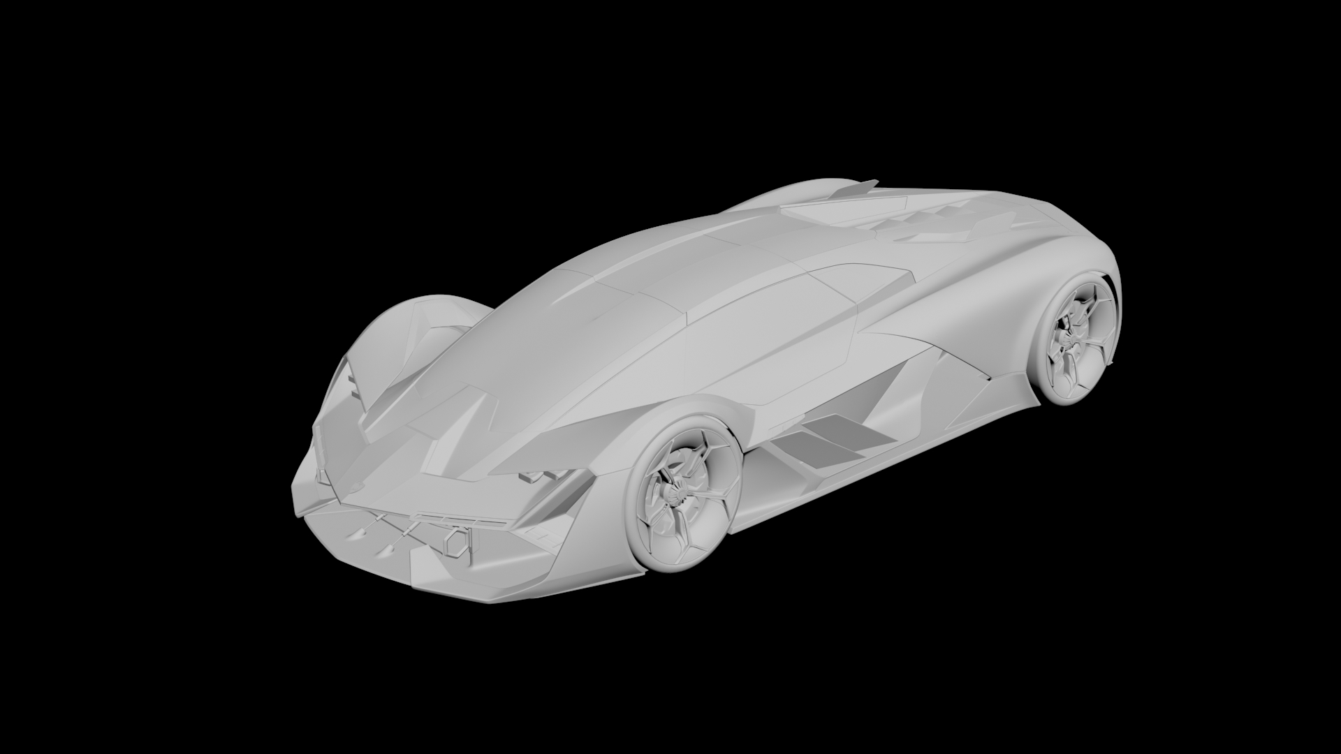 Lamborghini Terzo Millennio 3D model - 1