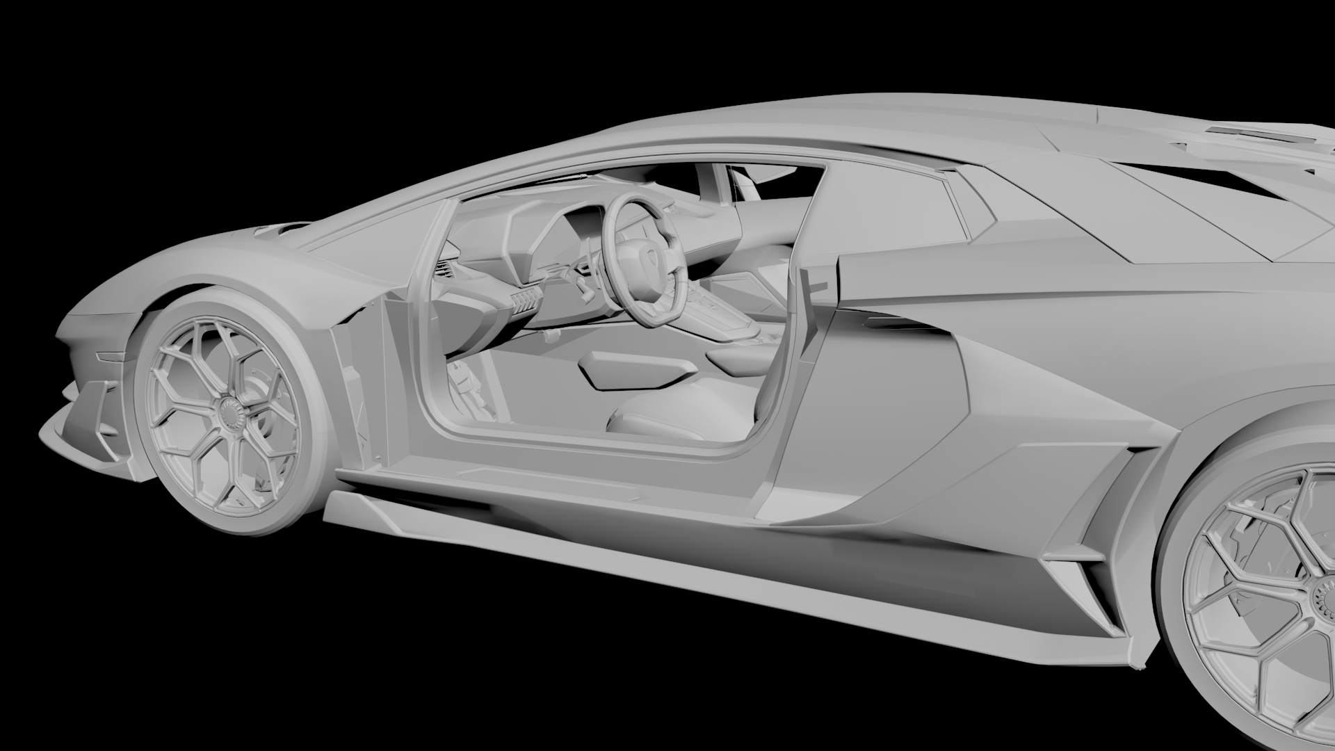 Lamborghini Aventador SVJ 3D model - 3