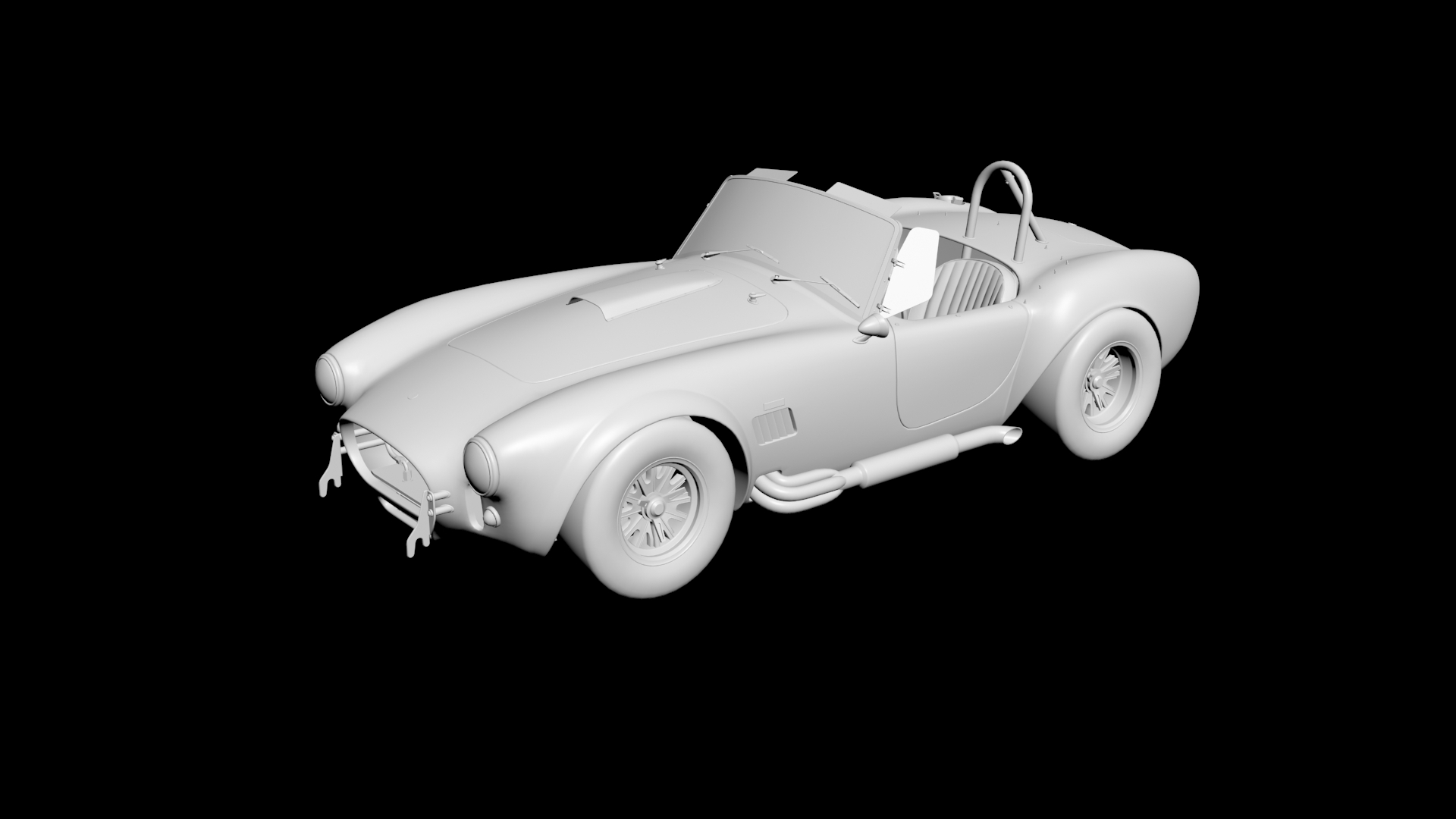 Shelby Cobra 3D model - 1