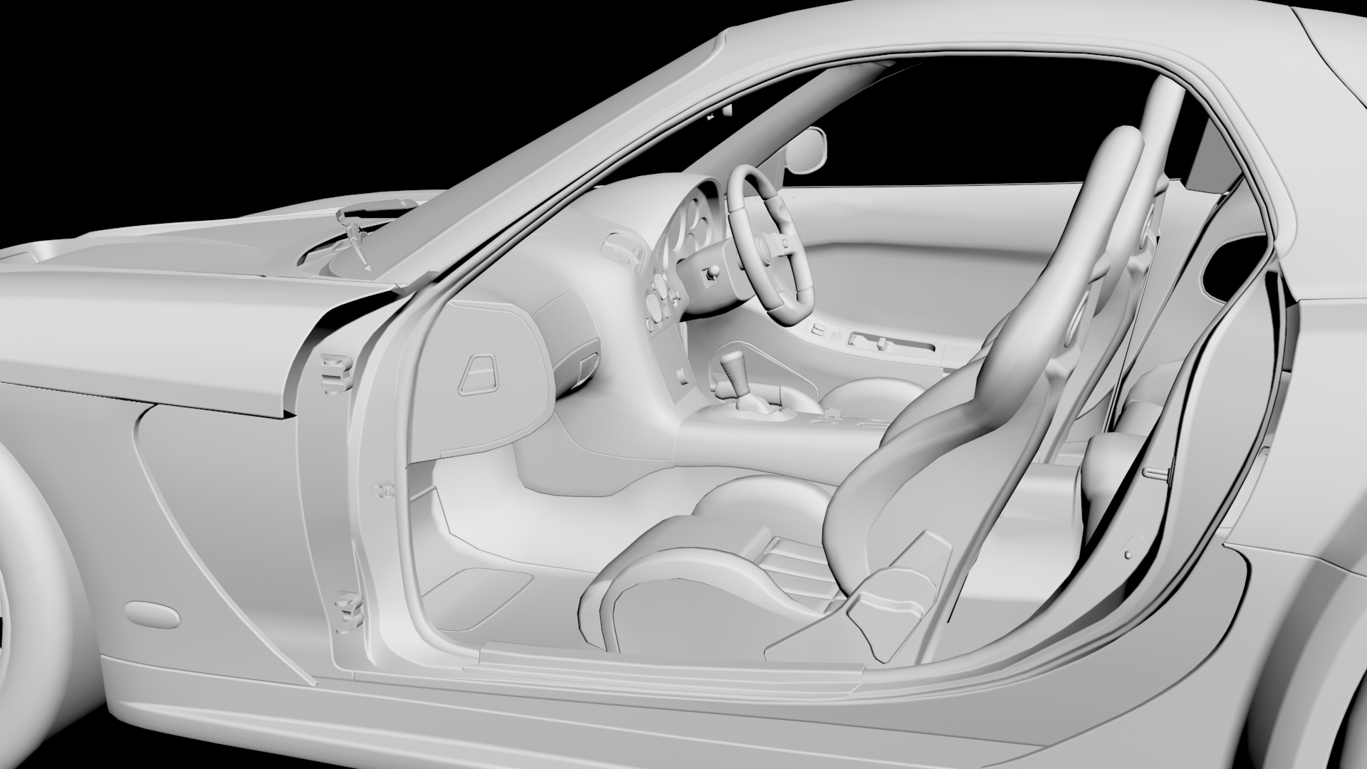 Mazda RX7 Veilside Fortune 3D model - 3