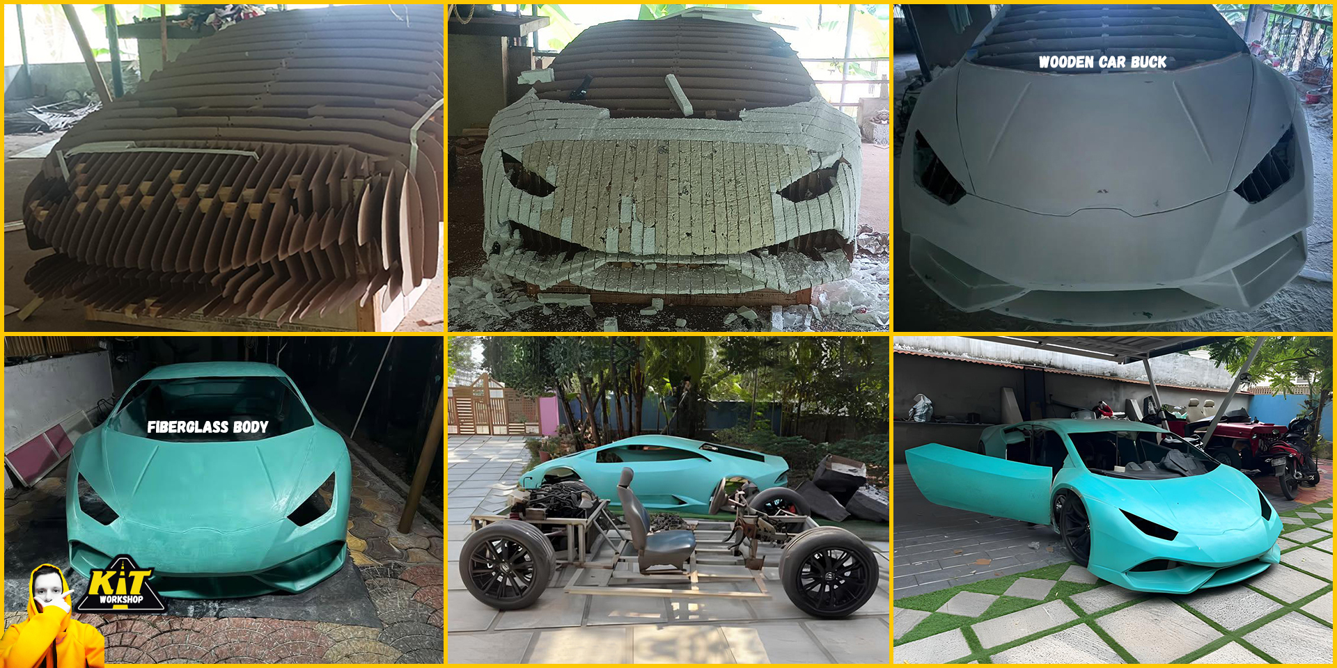Lamborghini Huracan replica, kit car, body kit from car buck files