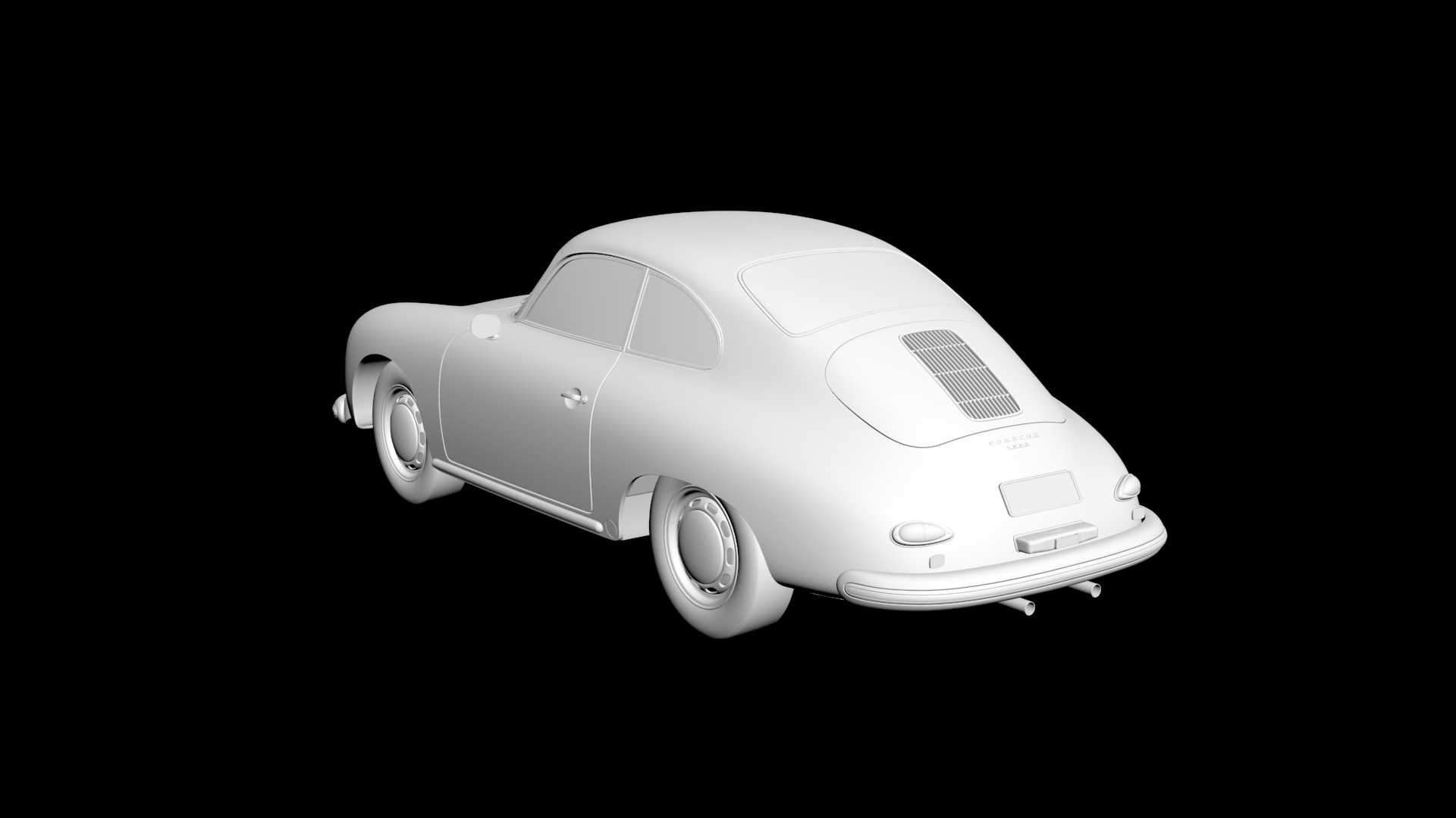Porsche 356 3D model - 2