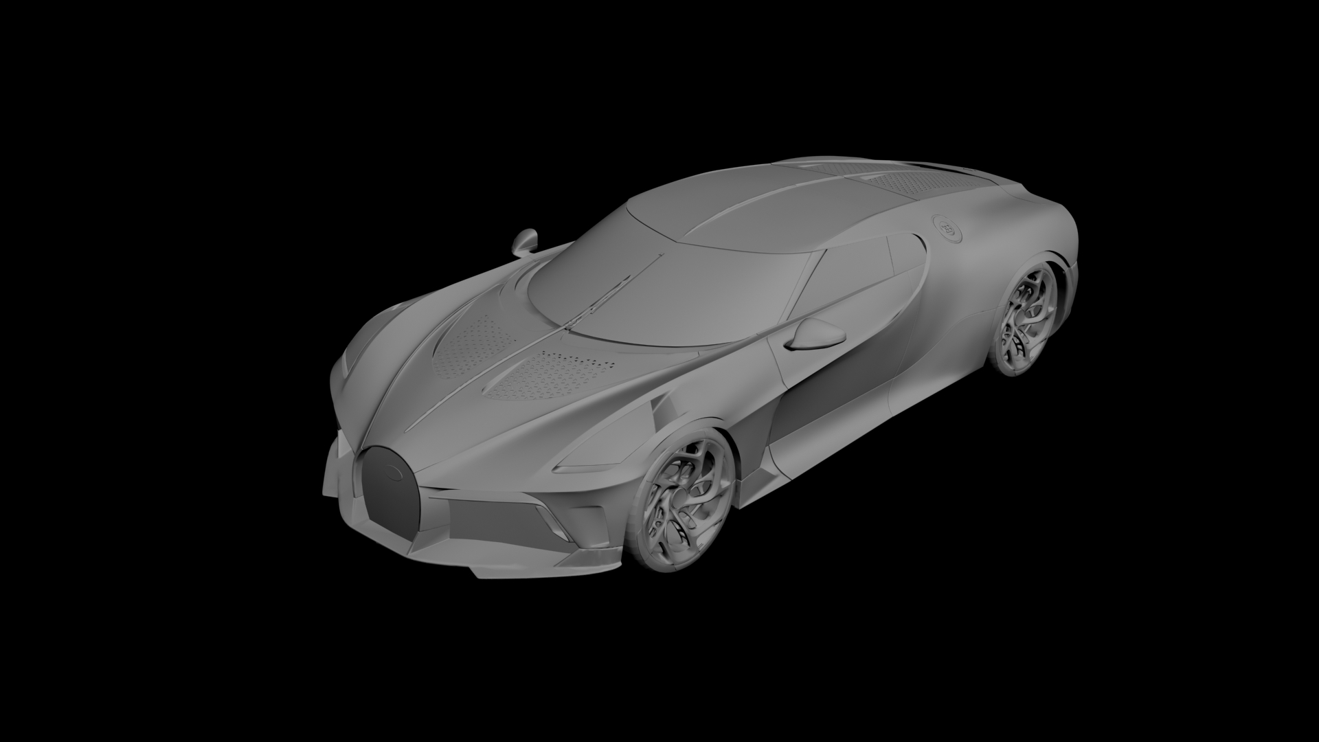 Bugatti La Voiture Noire 3D model - 1