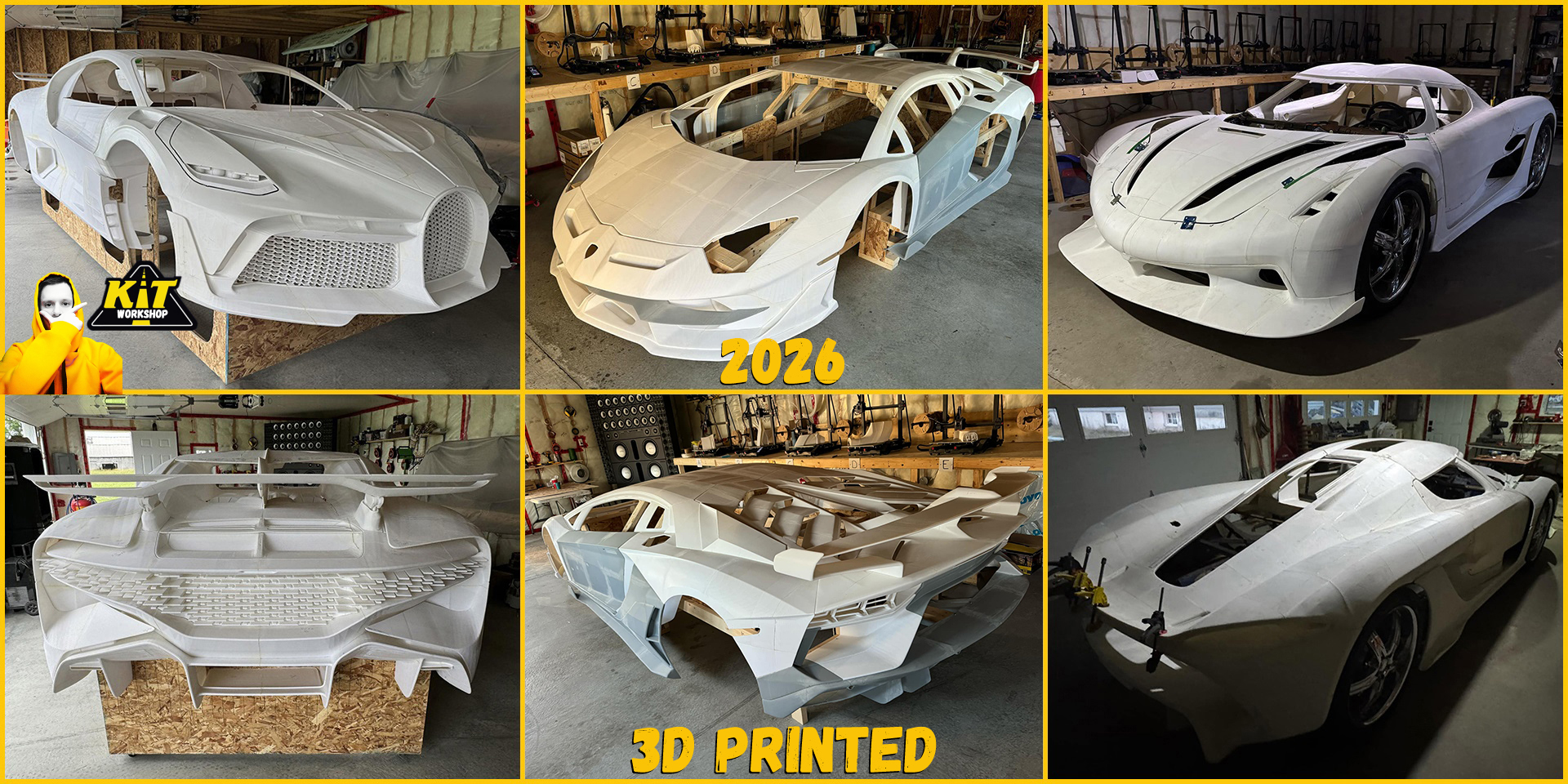 3D printed supercars 3D printing