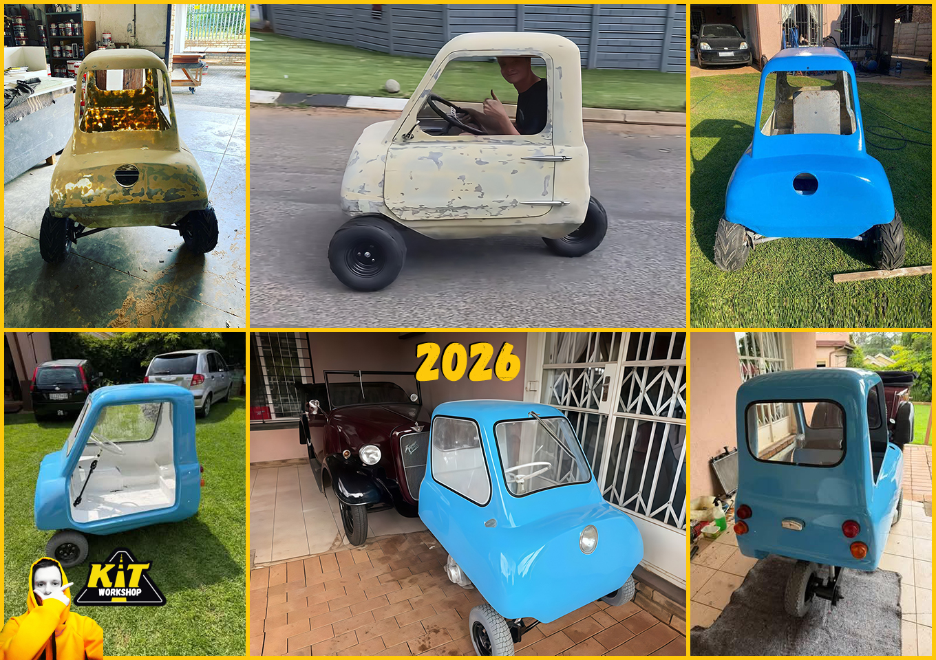Microcar Peel P50 replica, kit car, body kit