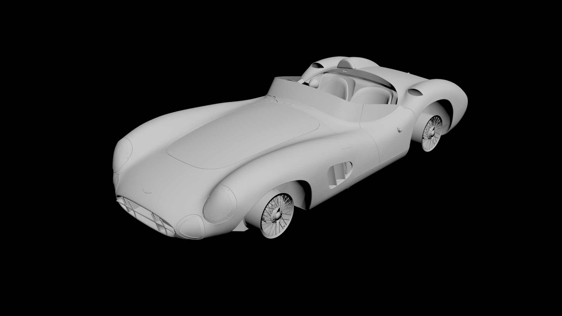 Aston Martin DBR1 3D model - 1