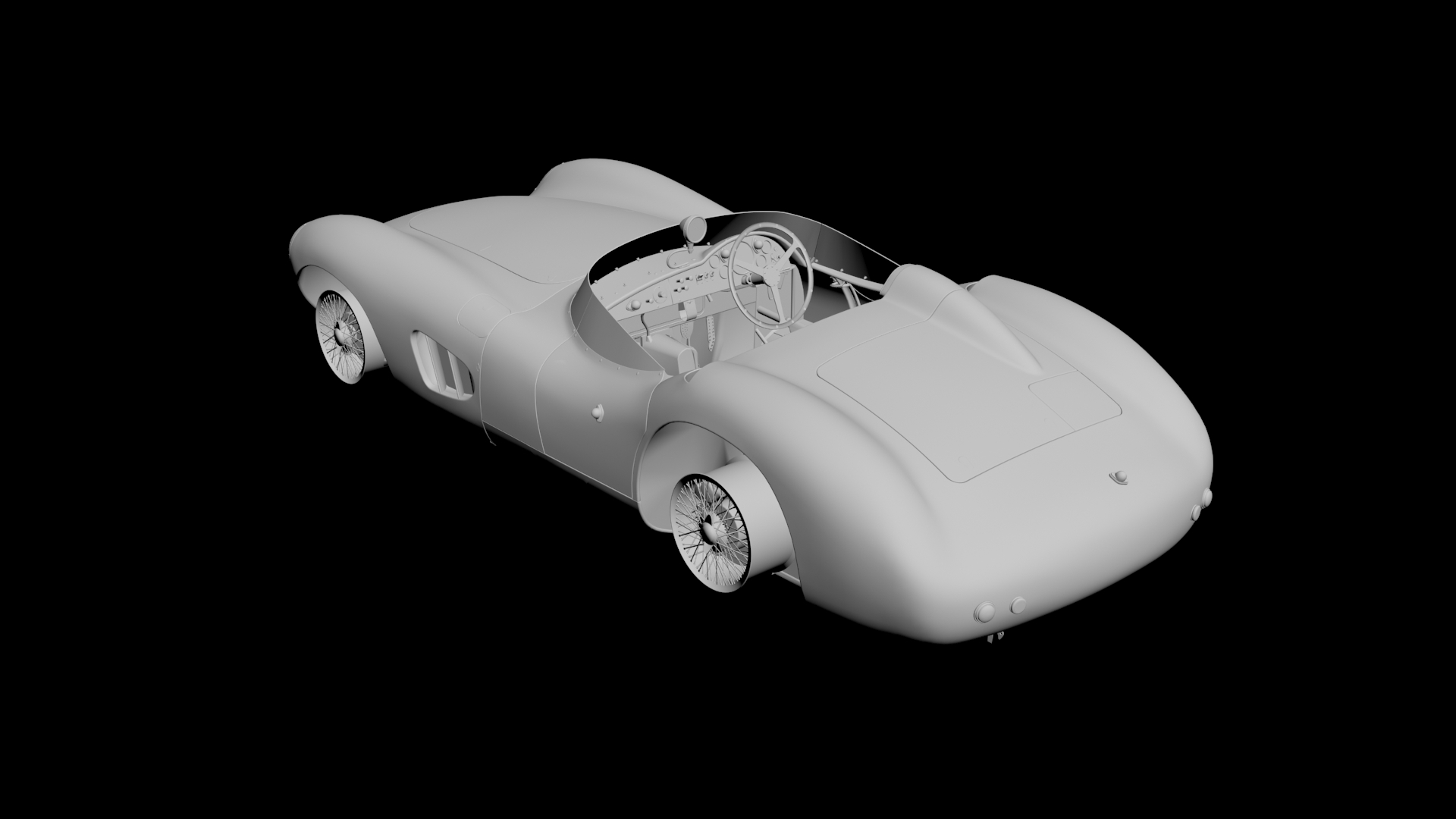 Aston Martin DBR1 3D model - 2