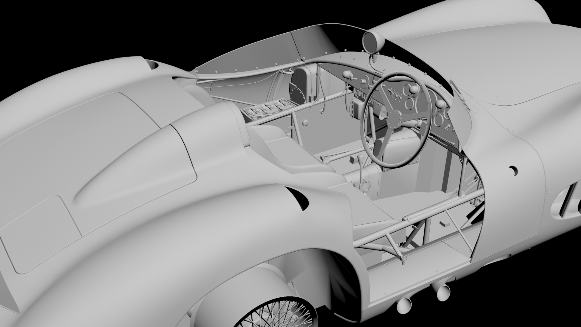 Aston Martin DBR1 3D model - 3