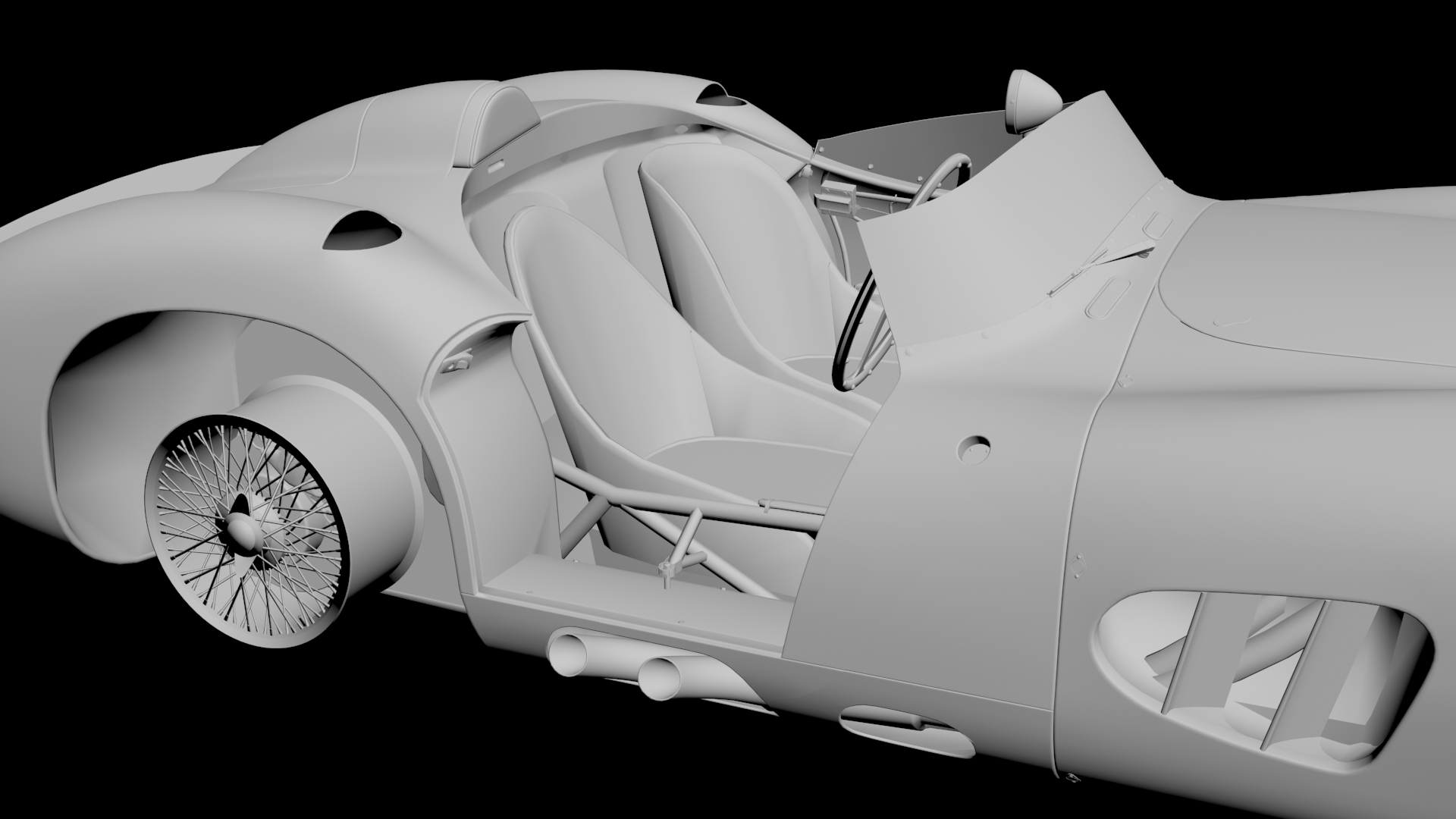 Aston Martin DBR1 3D model - 4