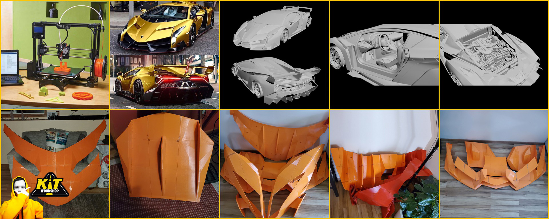 Car 3D printing, 3D printed car