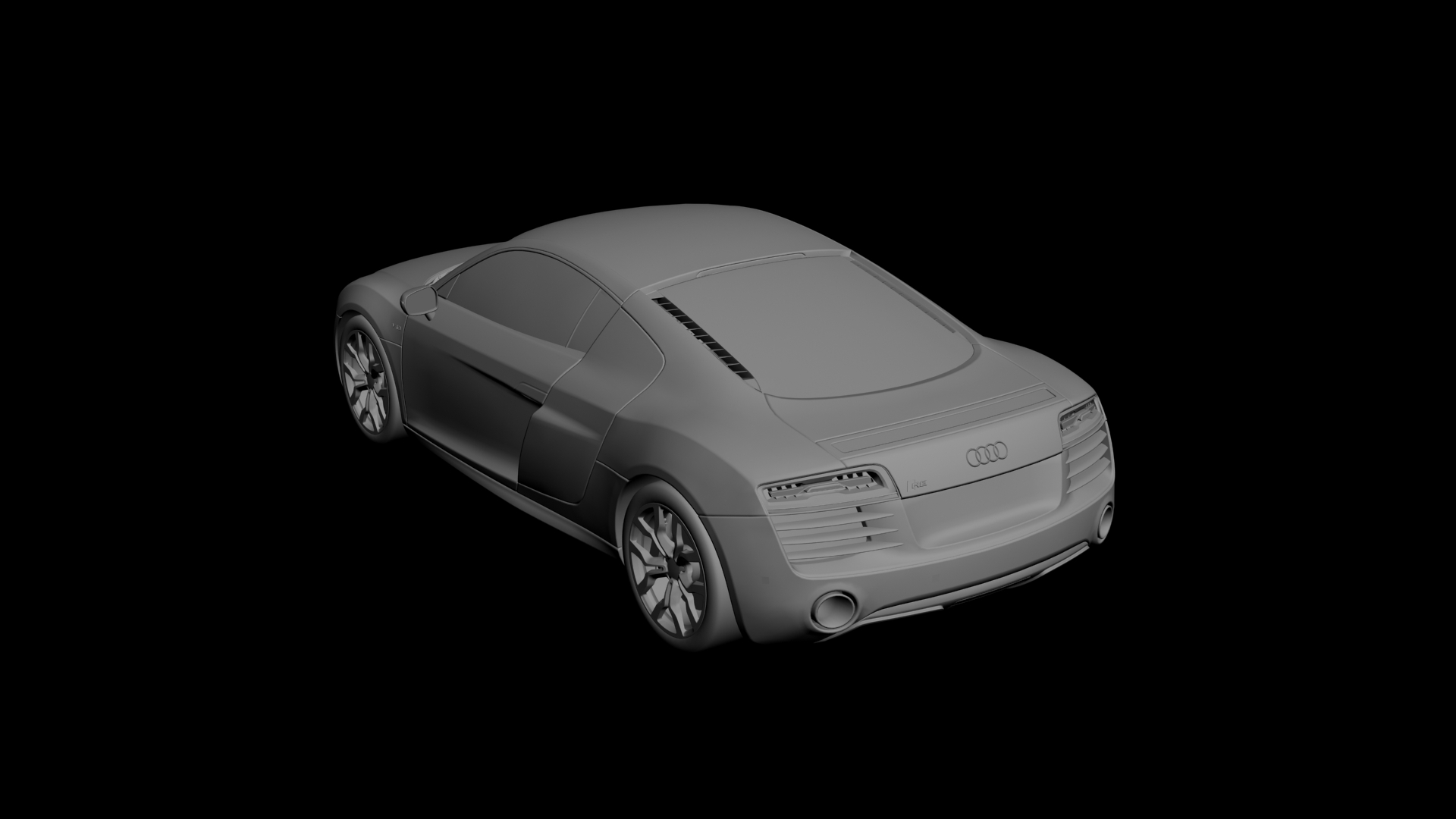 Audi R8 3D scan model-2