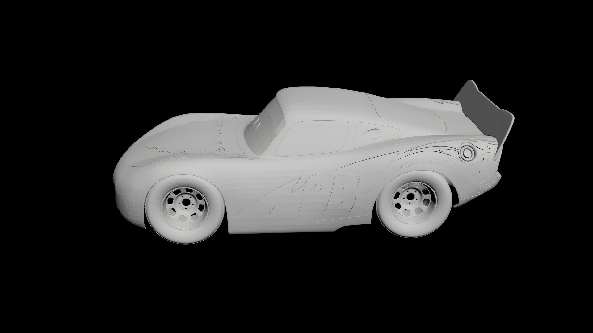 Lightning McQueen 3D model - 3