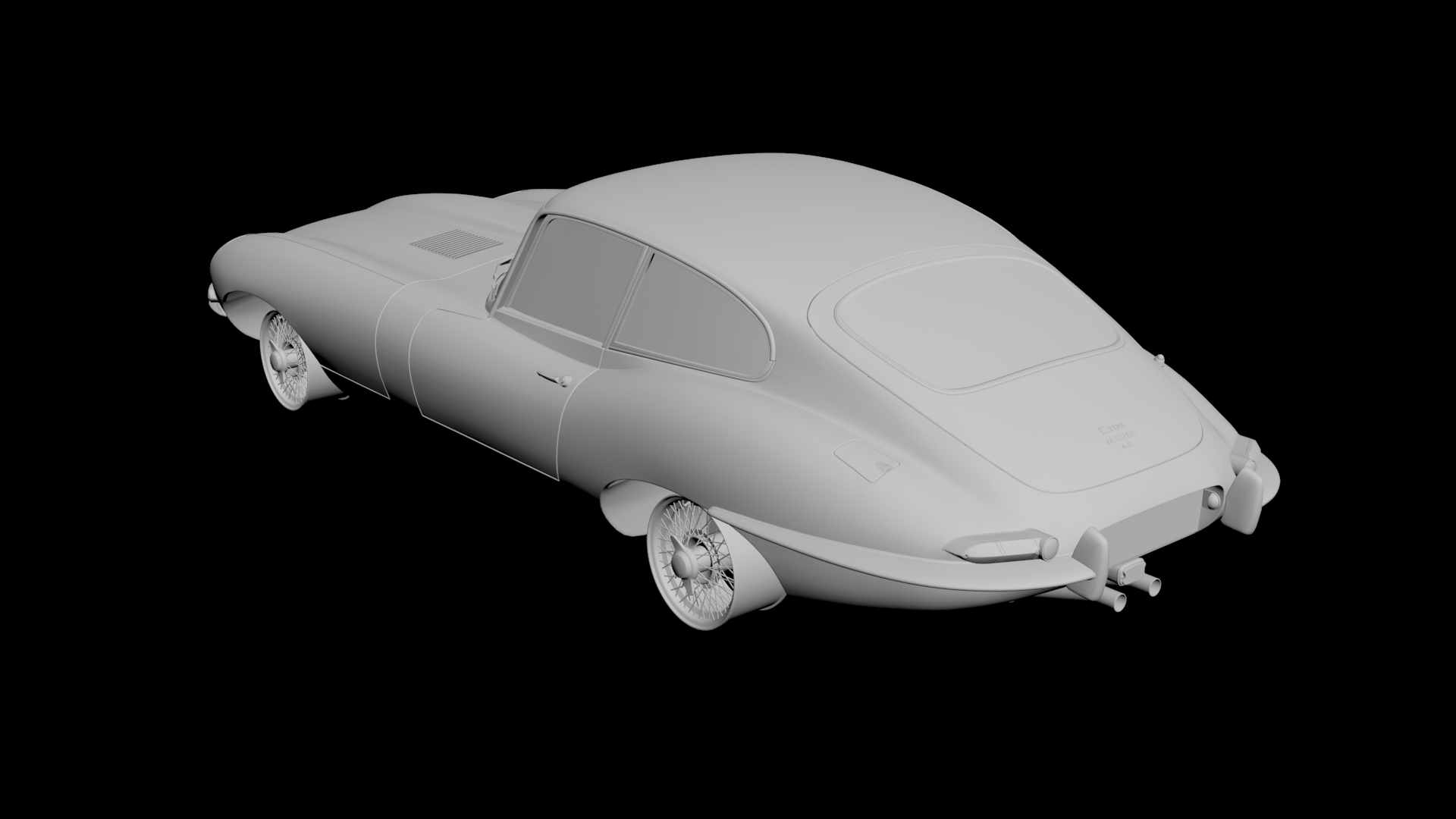 Jaguar E-Type 3D model - 2