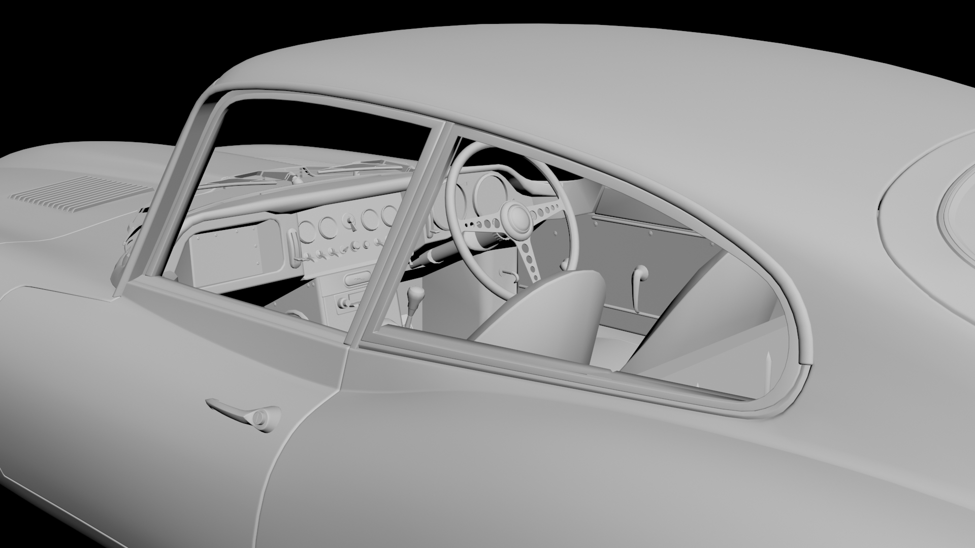 Jaguar E-Type 3D model - 3