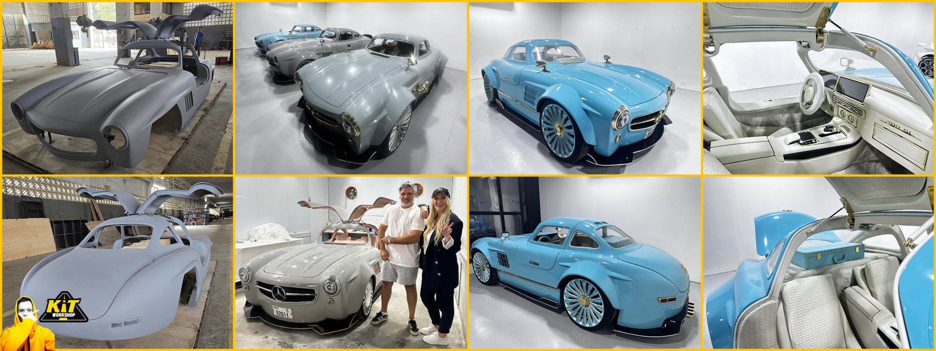 Mercedes 300SL Gullwing replica built in Dubai